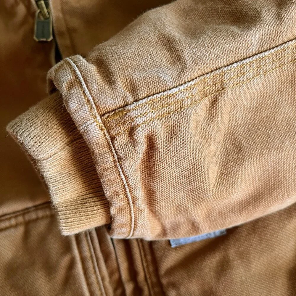 Carhartt tan canvas jacket S 7-8